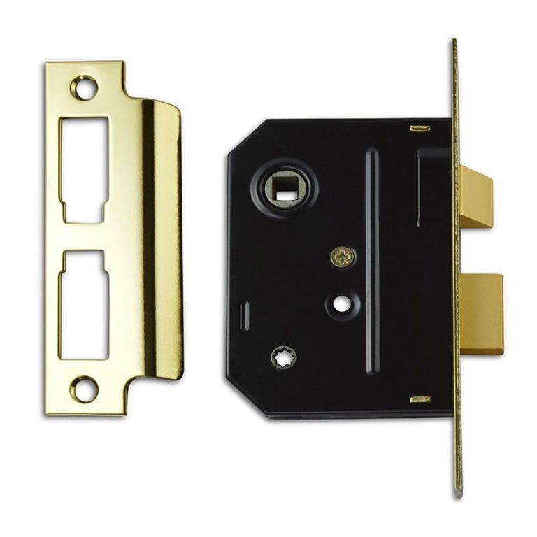 Union Locks 2294 Mortice Bathroom Lock - 63mm, Chrome Finish, 2 Lever, Turn & Emergency Release