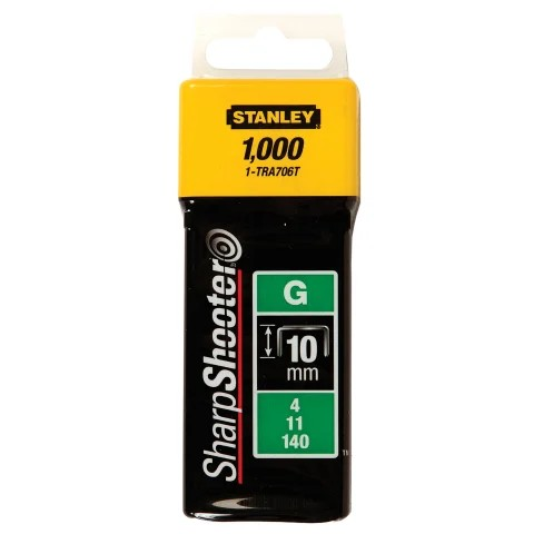 Stanley TRA706T Type G 10mm Heavy Duty Staples 1000 Pack