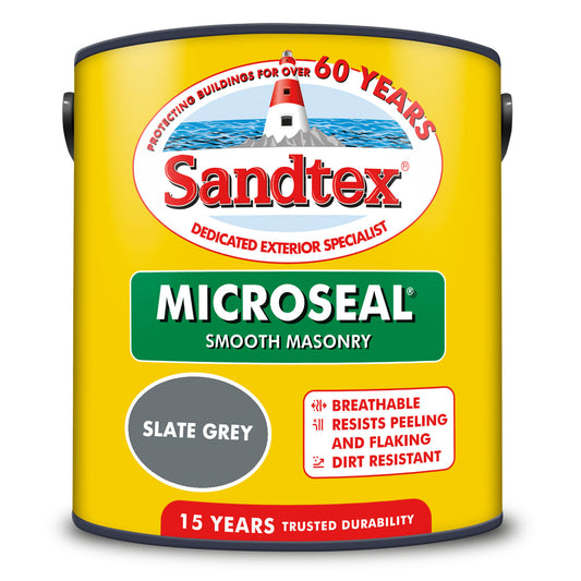 Sandtex Microseal Smooth Masonry Slate Grey