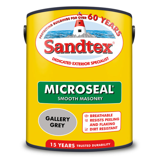 Sandtex Microseal Smooth Masonry Gallery Grey 5L
