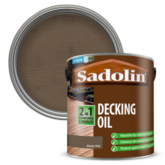 Sadolin 2 in 1 Decking Oil Dusky Oak 2.5L
