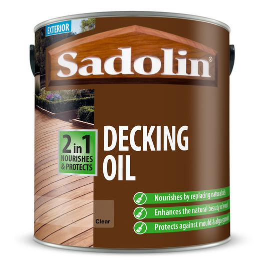 Sadolin 2 in 1 Decking Oil Clear 2.5L