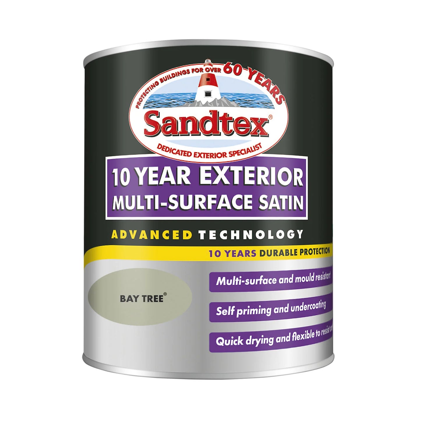Sandtex 10 Year Multi Surface Satin Paint Bay Tree