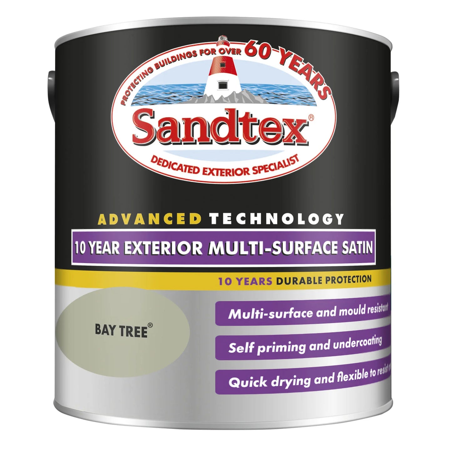 Sandtex 10 Year Multi Surface Satin Paint Bay Tree
