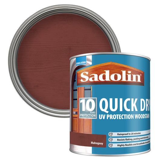 Sadolin 10 Year Quick Dry UV Protection Woodstain Mahogany