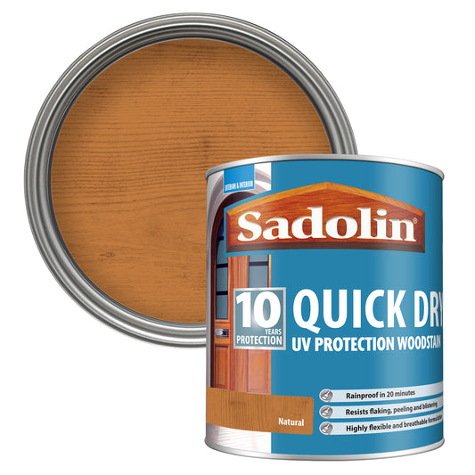 Sadolin 10 Year Quick Dry UV Protection Woodstain Natural