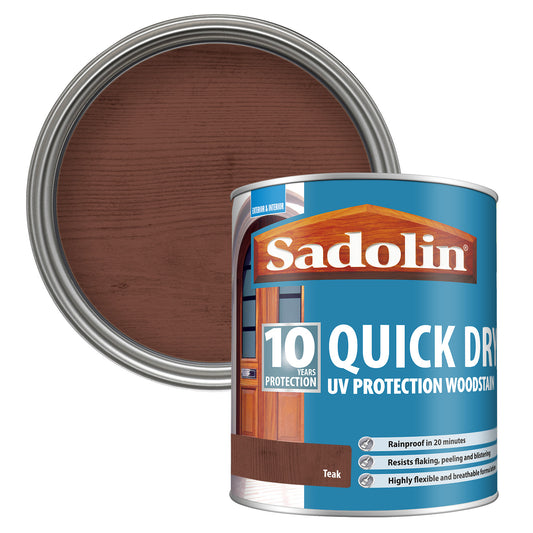 Sadolin 10 Year Quick Dry UV Protection Woodstain Teak