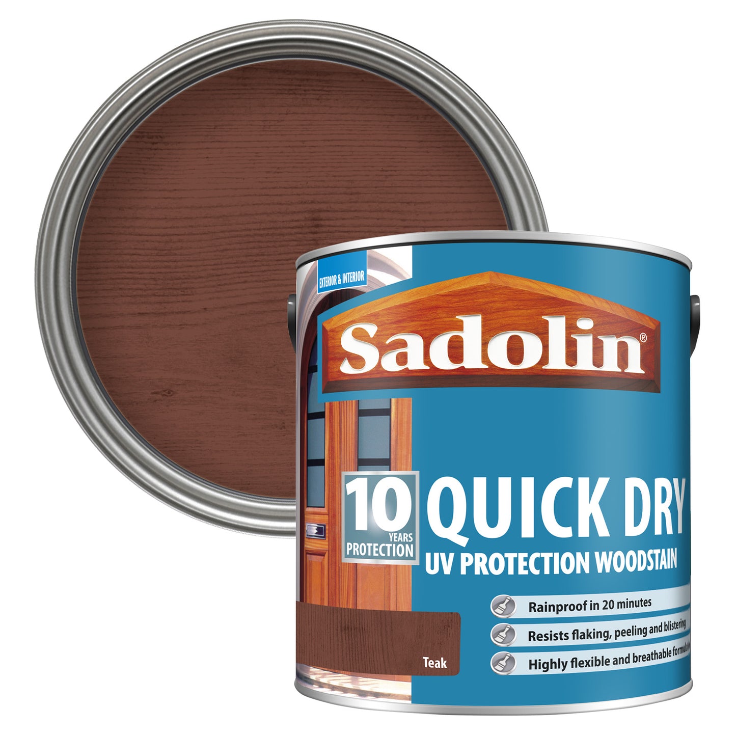Sadolin 10 Year Quick Dry UV Protection Woodstain Teak