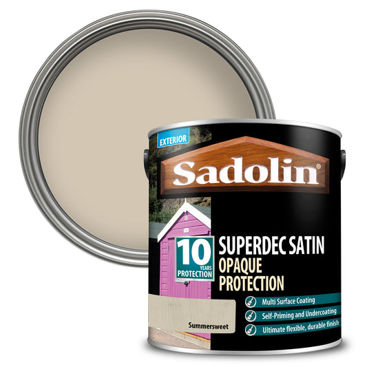 Sadolin Superdec Satin Opaque Wood Protection Summersweet 2.5L