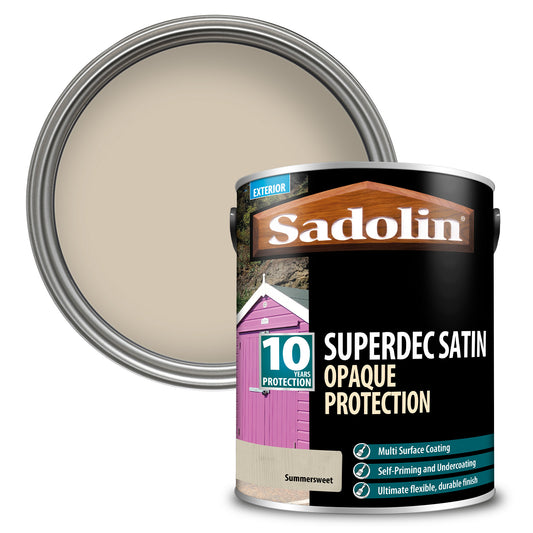 Sadolin Superdec Satin Opaque Wood Protection Summersweet 5L