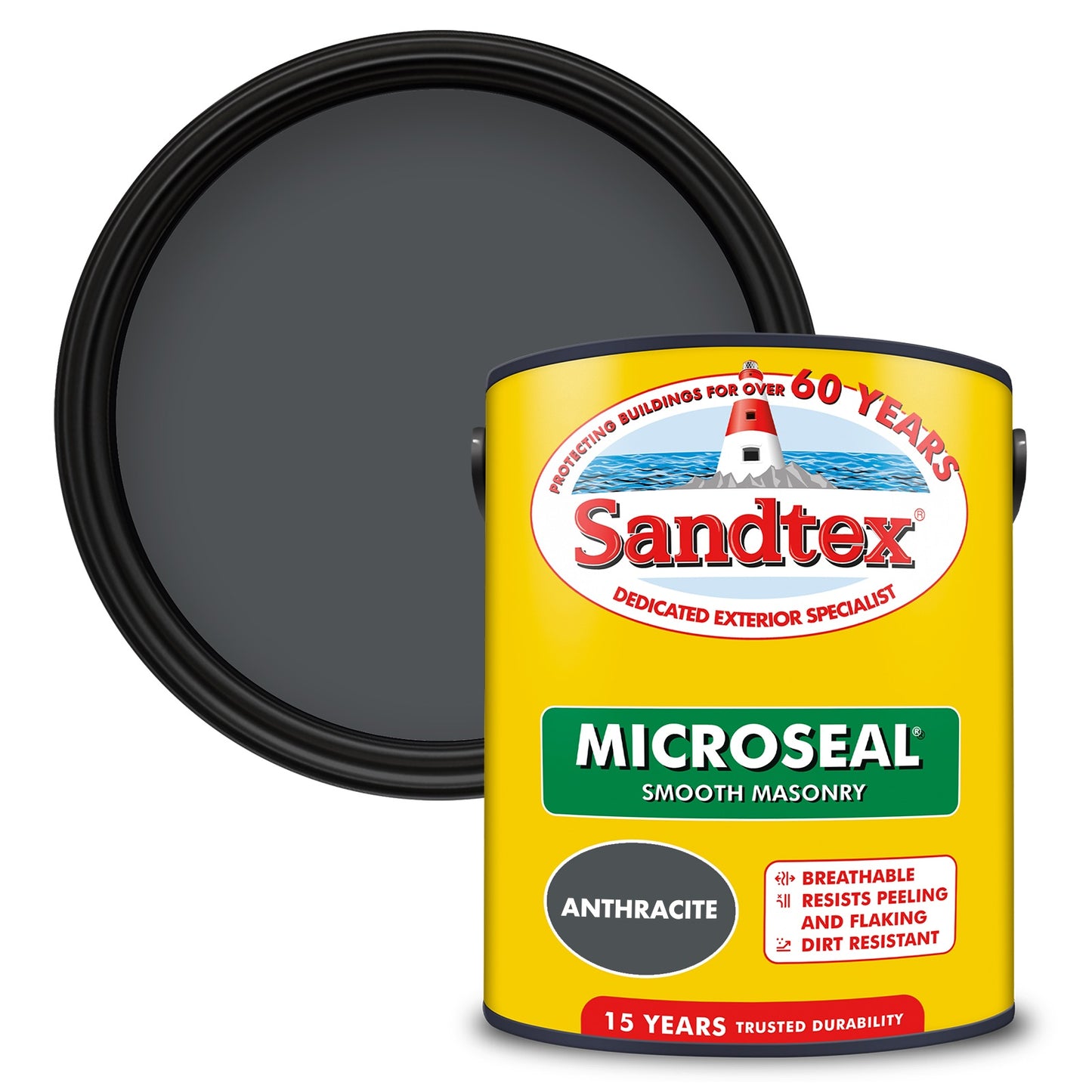 Sandtex Microseal Smooth Masonry Anthracite Grey
