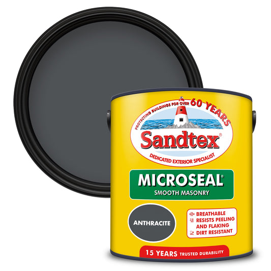 Sandtex Microseal Smooth Masonry Anthracite Grey