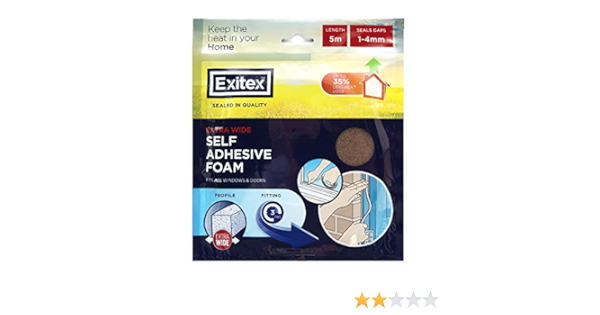 Exitex Self Adhesive Foam Brown 5m
