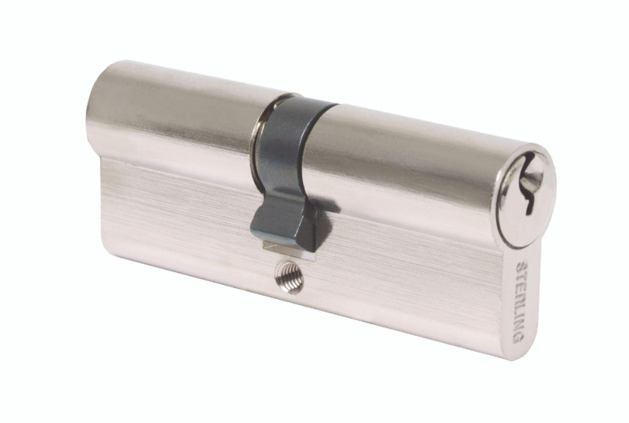 Sterling 5 Pin Euro Profile Cylinder Chrome Nickel 30 x 30mm