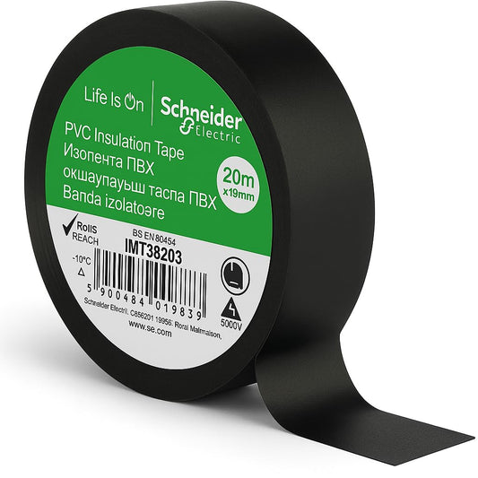 Schneider Electric Black Insulation Tape 19mm x 20m