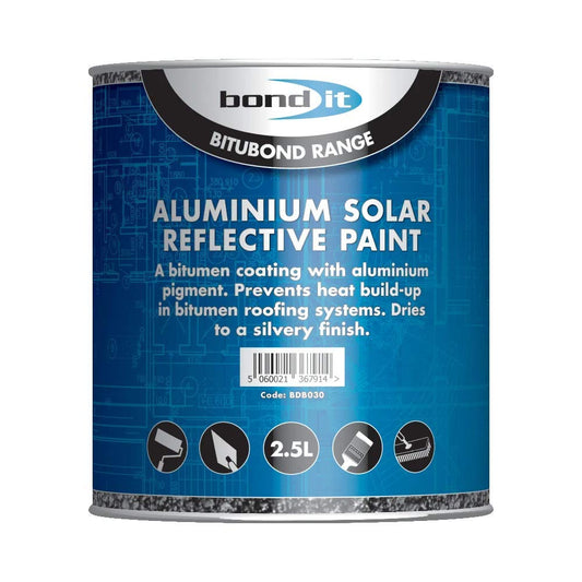 Bond It Aluminium Solar Silver Reflective Paint 2.5L
