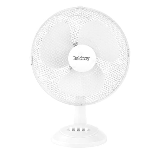 Beldray 12" White Desk Fan
