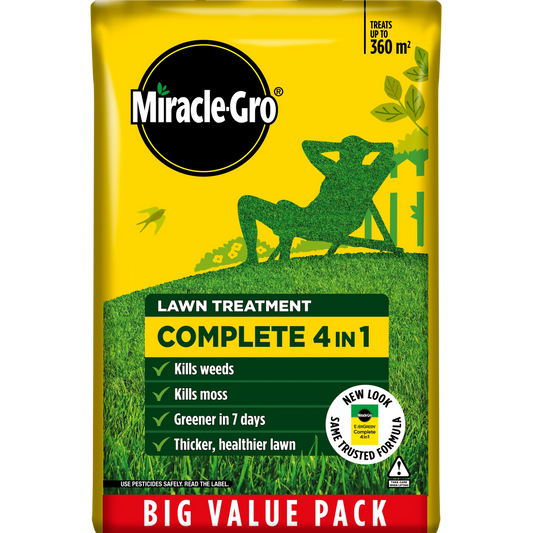 Miracle Gro Complete 4 in 1 Lawn Treatment 360m2 2 Pack