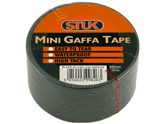 Stuk Mini Black Gaffa Tape 50mm x 10m