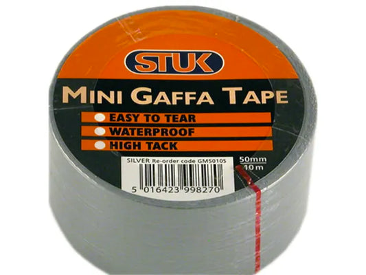 Stuk Mini Silver Gaffa Tape 50mm x 10m