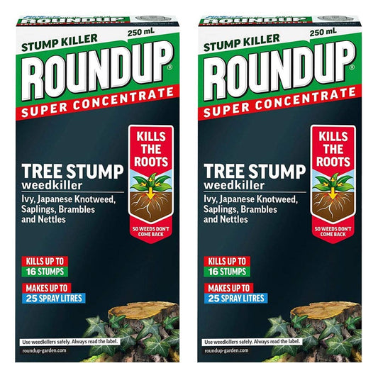 Roundup Concentrate Tree Stump Weedkiller 250ml - 2 Pack