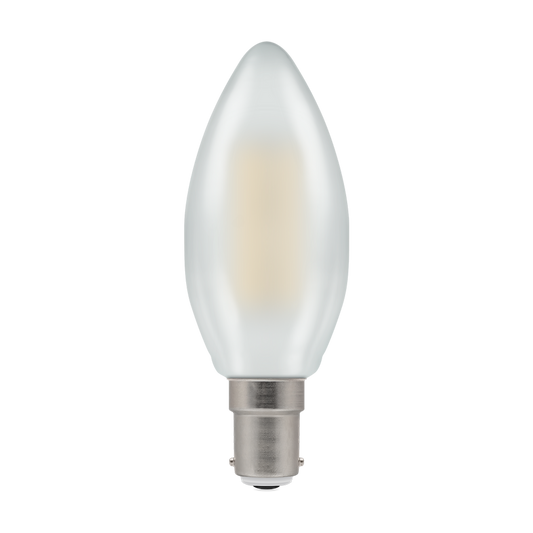 Crompton LED Dimmable Clear SBC 40W Candle Warm White Bulb