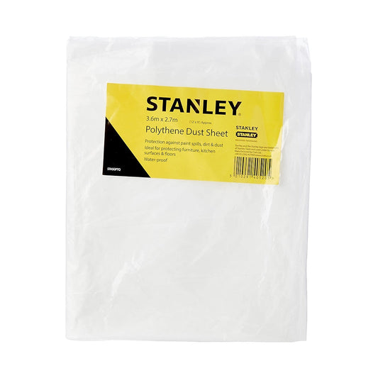 Stanley Polythene Dust Sheet 3.6 x 2.7m