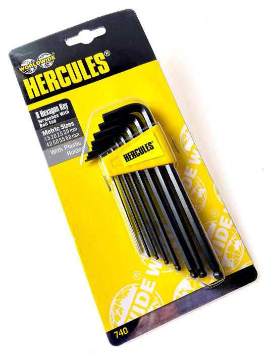 Worldwide Hercules 740 Metric Allen Key Set 1.5mm - 6mm