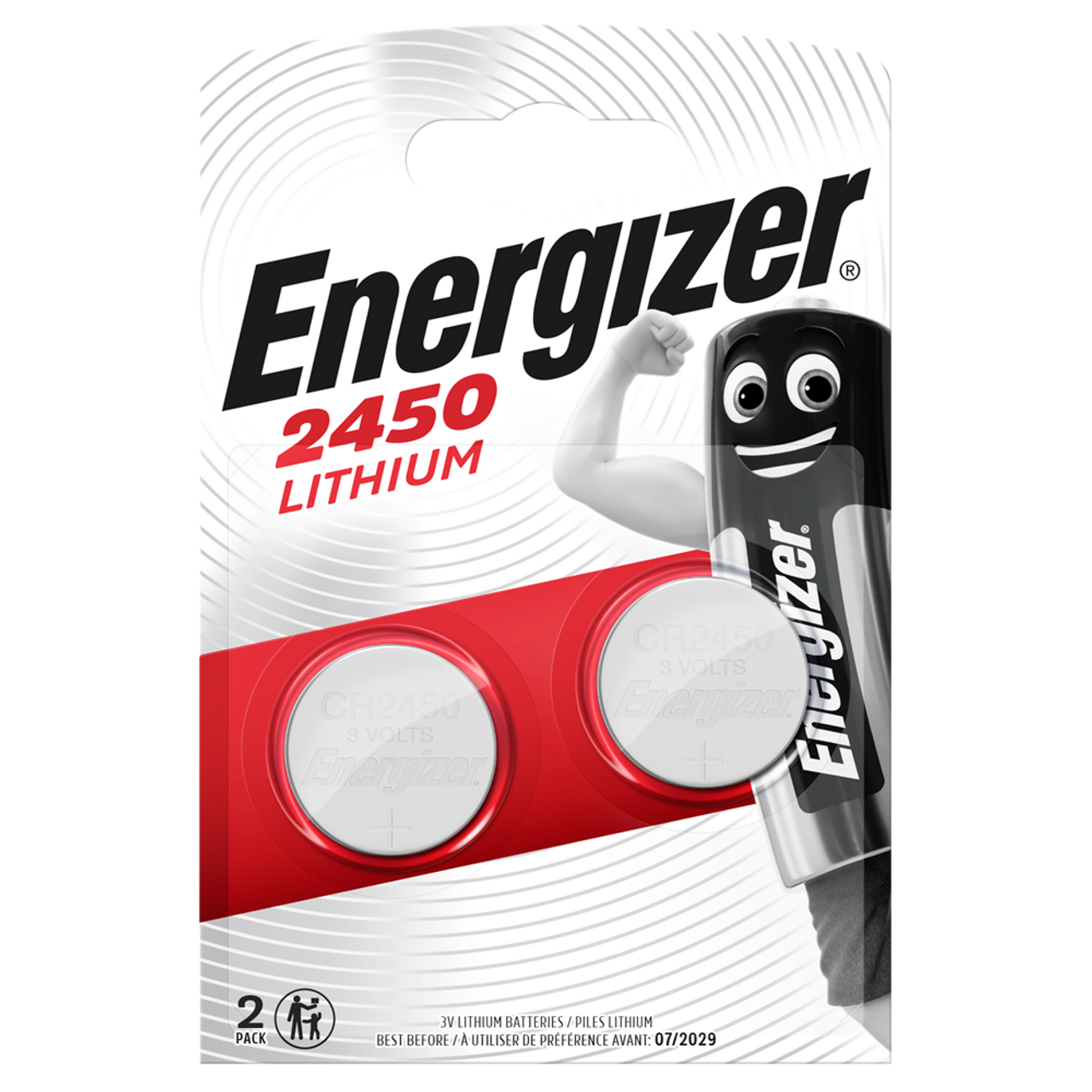Energizer 3V 2450 Battery 2 Pack