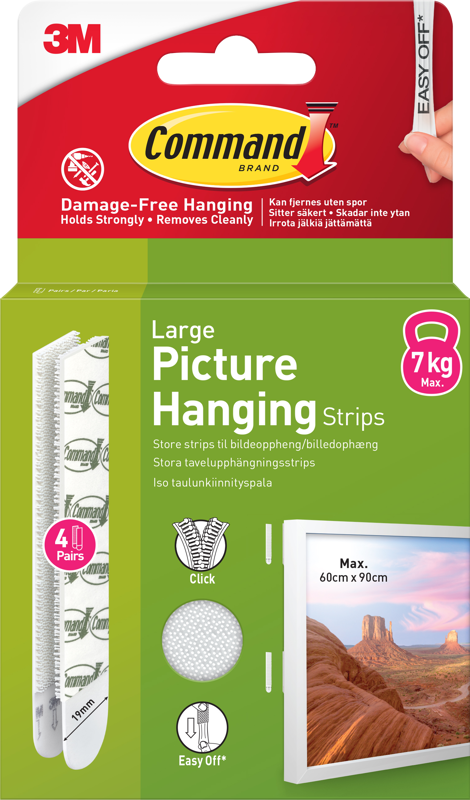 Command Large Picture Hanging Strips 4 Pack