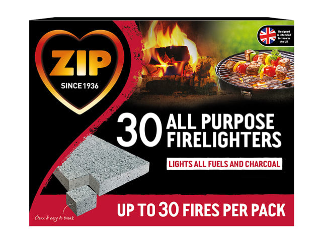 Zip All Purpose Block Firelighters 30 Pack