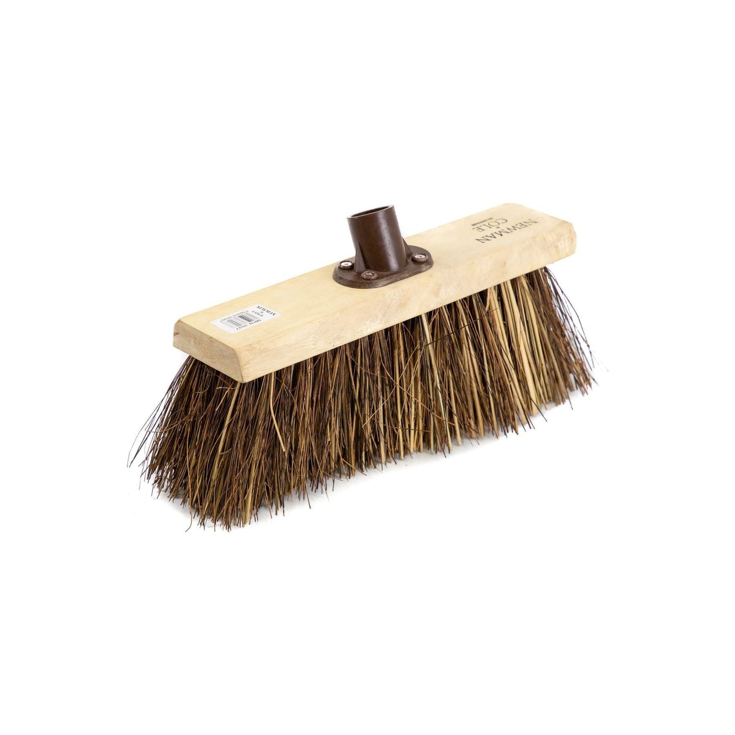 Newman and Cole 13" Bass & Cane Flat Broom Head with Plastic Socket