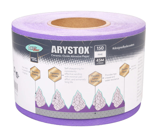 Axus Decor Arystox Ceramic Oxide Sandpaper 45m 150 Grit