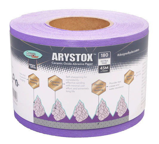 Axus Decor Arystox Ceramic Oxide Sandpaper 45m 180 Grit