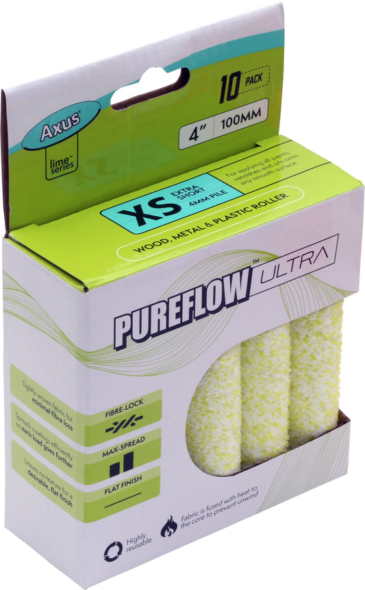 Axus Decor Pureflow Ultra Roller 4" XS Pile 10 Pack
