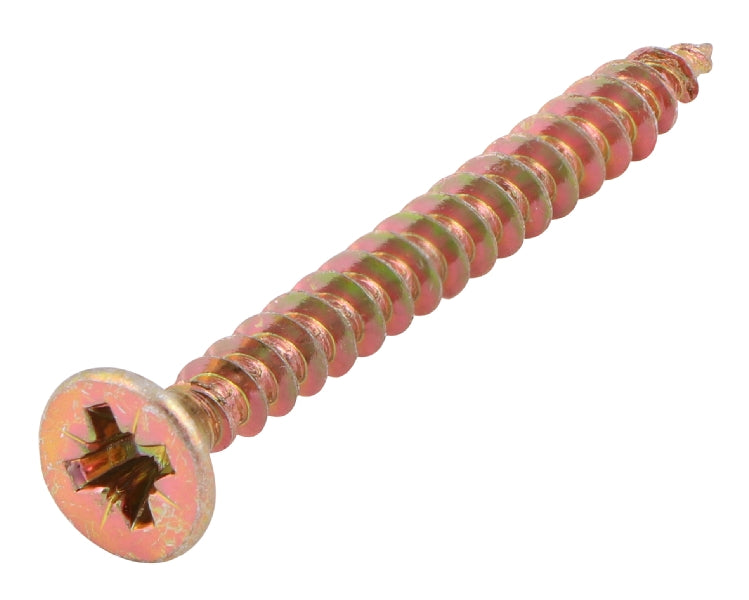 Tucks Chipboard Screws Pozi Head Countersunk YZP 4 x 40mm 200 Pack