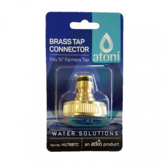 Atoni Brass Tap Connector for 3/4" Farmer's Tap