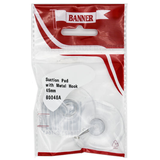 Banner Suction Hooks with Metal Hook 45mm 2 Pack