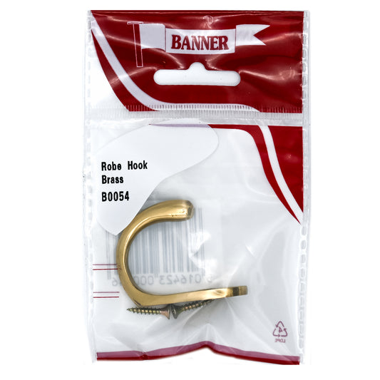 Banner Brass Robe Hook