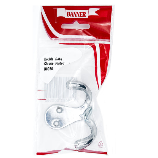 Banner Chrome Double Robe Hook