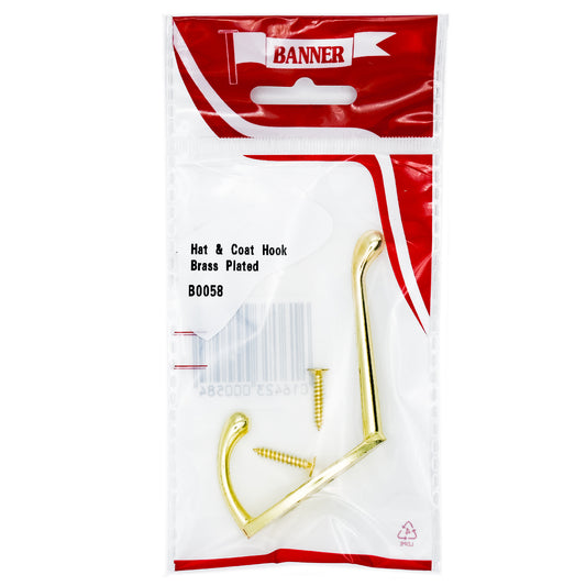 Banner Brass Hat & Coat Hook
