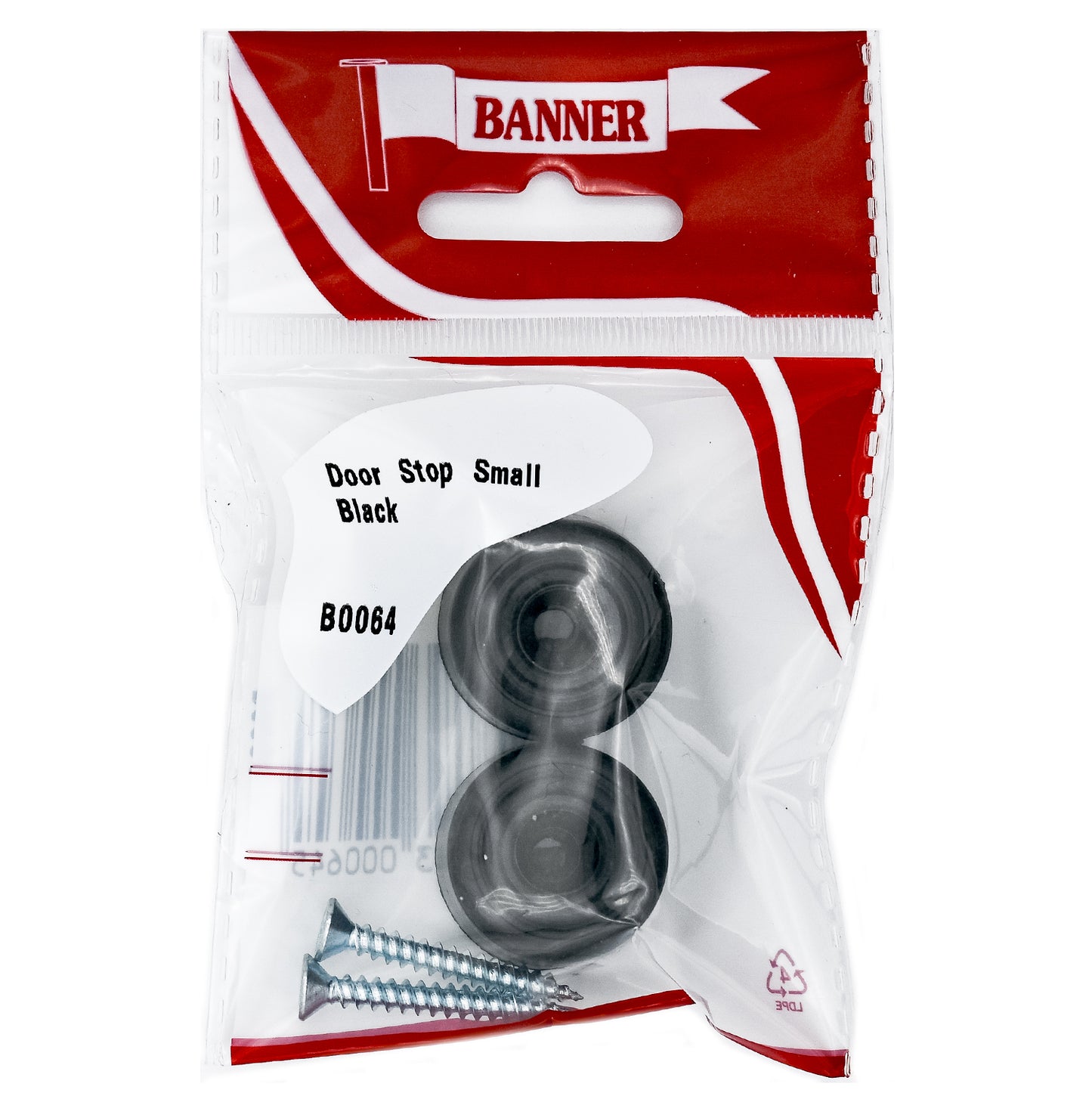 Banner Black Small Door Stops 2 Pack