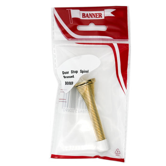 Banner Brass Spring Door Stop
