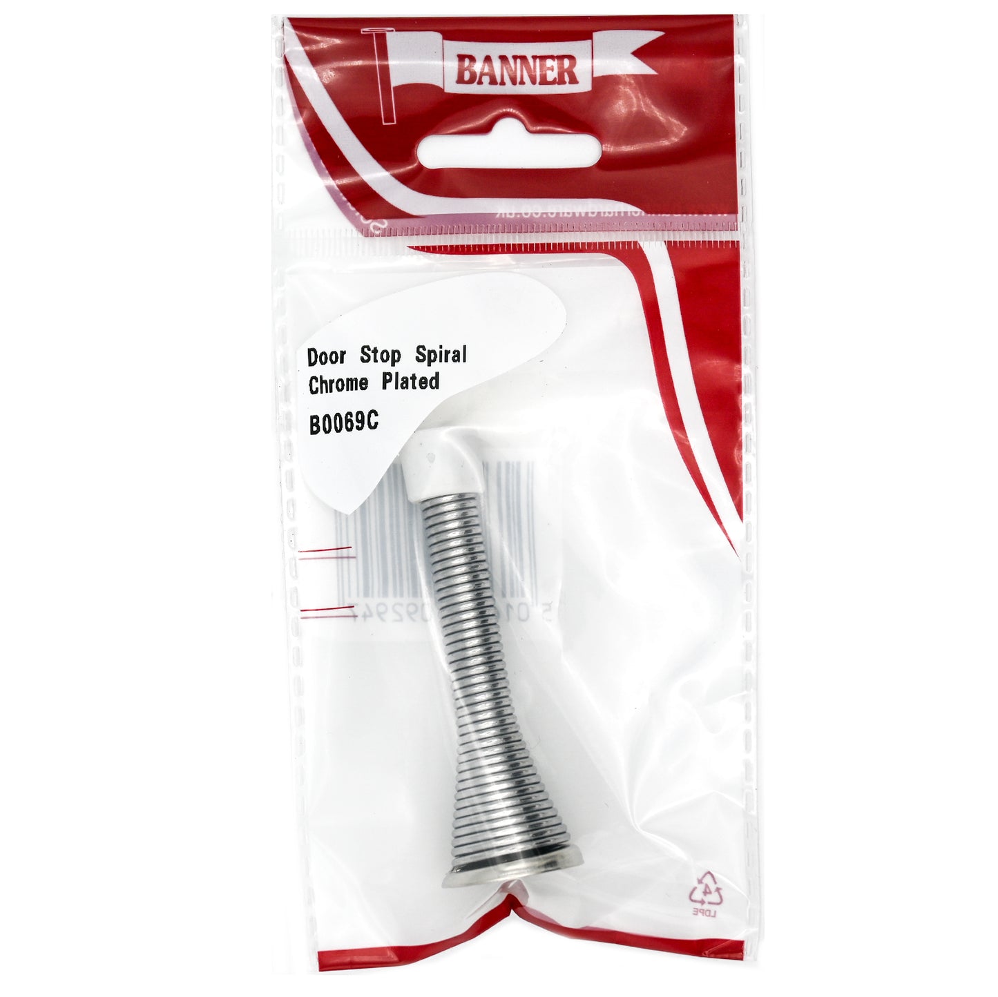 Banner Chrome Spring Door Stop