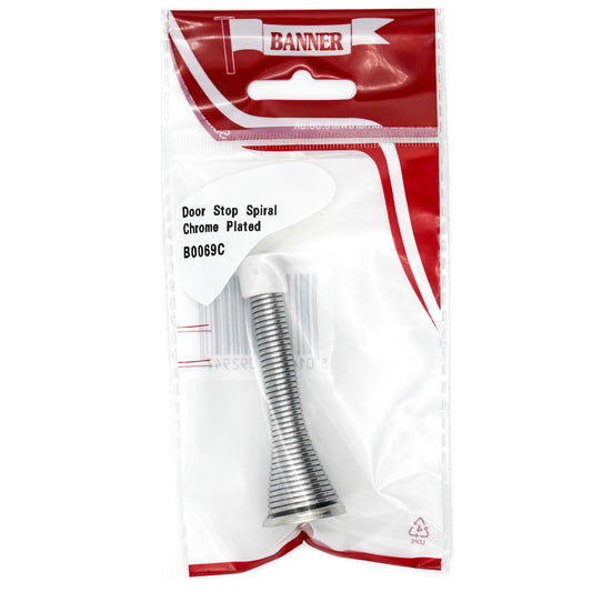 Banner Chrome Spring Door Stop
