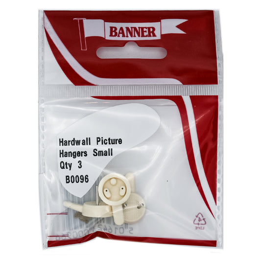 Banner Hardwall Small Picture Hooks 3 Pack
