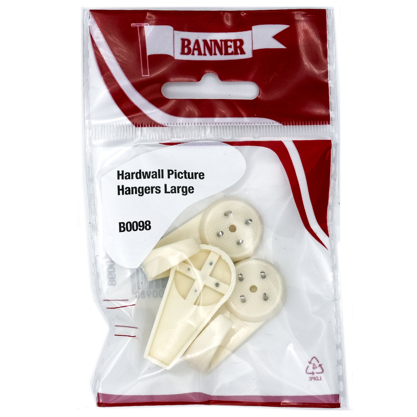 Banner Hardwall Large Picture Hooks 3 Pack