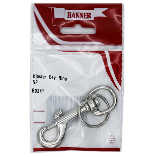 Banner Hipster Key Ring
