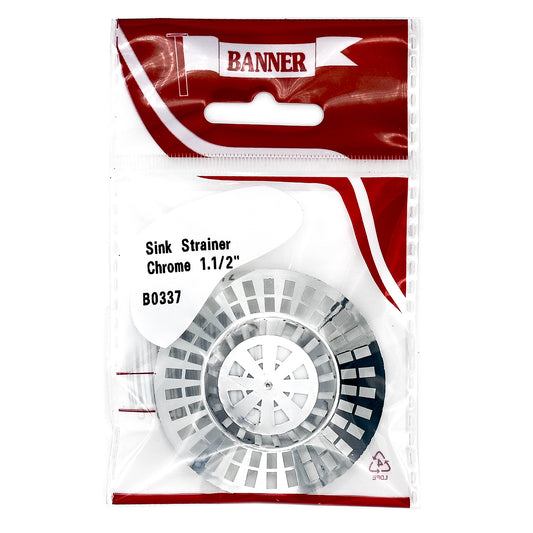 Banner Chrome Sink Strainer 1 1/2"
