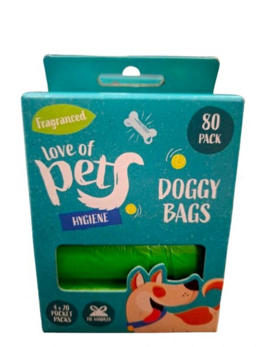 Love of Pets Fragranced Doggy Bags 80 Pack